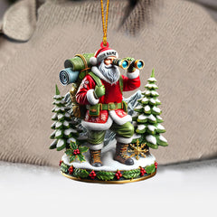 Maxcorners Santa Discovery Home Decor Christmas Ornament, Personalized Ornament 2D Flat LM2211