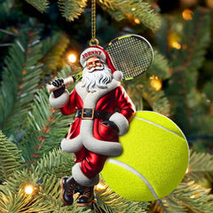 Maxcorners Custom Name Tennis Ornament, Christmas Gift for Tennis Lover 2D Flat LM2111