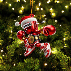 Maxcorners Boxing Christmas Ornament, Personalized Ornament 2D Flat LM2211