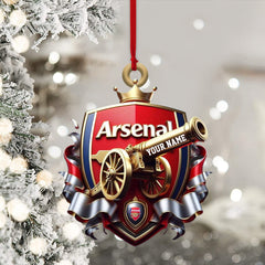 Maxcorners Custom Arsenal FC Lover Ornament, Personalized Ornament 2D Flat LM2211