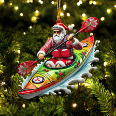 Maxcorners Kayak Christmas Home Decor Christmas Ornament, Personalized Ornament 2D Flat LM2211