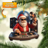 Maxcorners DJ Santa, Home Decor, Christmas Ornament, Personalized Ornament 2D Flat LM2111