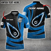 Maxcorners Billiards 8 Fire Ball Personalized Name, Team Name Unisex Shirt ( Multicolor Options )