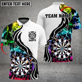 Maxcorners Multicolor Dart Personalized Name 3D Shirt