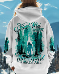 Maxcorners Find Me Where The Wild Things Are Bigfoot All Over Print LM2101