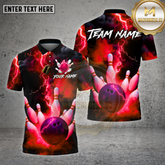 Maxcorners Bowling Lightning Strike Energy Multioptions Personalized Name, Team Name Unisex 3D Shirt