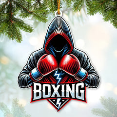 Maxcorners Custom Name Boxing Ornament, Christmas Gift for Boxing Lover4 2D Flat LM2111