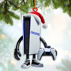 Maxcorners Custom Name Gamer Ornament, Game Lover Christmas Gift 2D Flat LM2111
