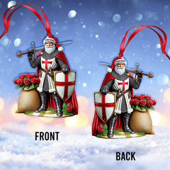 Maxcorners Santa England Christmas Home Decor Christmas Ornament, Personalized Ornament 2D Flat LM2211