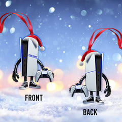 Maxcorners Custom Name Gamer Ornament, Game Lover Christmas Gift 2D Flat LM2111