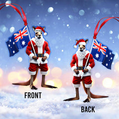 Maxcorners Custom Name Australia Ornament, Australia Love Christmas Decoration 2D Flat LM2111