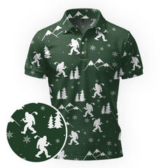 Maxcorners Sasquatch Snow Rock Golf Polo Shirt