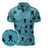 Maxcorners Teal Cryptid Rager Golf Polo Shirt