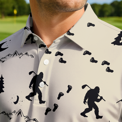 Maxcorners Bigfoot Moonlight Rock Golf Polo Shirt