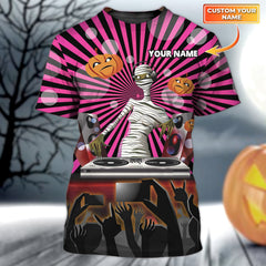 Maxcorners DJ Halloween Personalized 3D All Over Printed Shirt