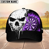 Maxcorners Personalized Grunge Skull Crack Wall Men Dart Cap Custom Darts League Team Cap For Marcos