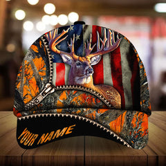 Maxcorners Epic Nivell Art Deer Hunting Camo Pattern 3D Multicolor Personalized Cap