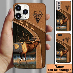Maxcorners Elk Hunting Personalized Name Phone Case LM1012
