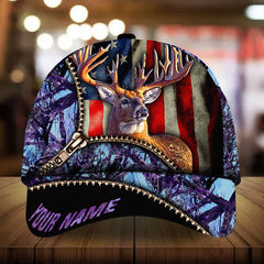 Maxcorners Epic Nivell Art Deer Hunting Camo Pattern 3D Multicolor Personalized Cap