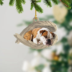 Maxcorners Personalized Sleeping American Bulldog Christmas Ornament, Dog Angel Wings2
2D Flat LM2511