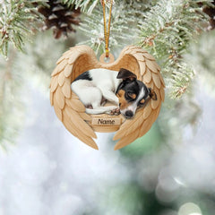 Maxcorners Personalized Sleeping Rat Terrier Dog Christmas Ornament, Dog Angel Wings
2D Flat LM2511