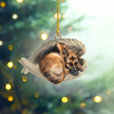 Maxcorners Personalized Sleeping German Shepherd Dog Christmas Ornament, Dog Angel Wings
2D Flat LM2511