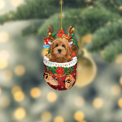 Maxcorners Goldendoodle Dog Snow Pocket Christmas Ornament, Goldendoodle Dog Xmas Ornament
2D Flat LM2511