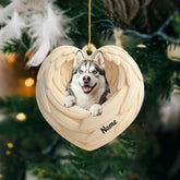 Maxcorners Personalized Siberian Husky Dog Christmas Ornament, Dog Angel Wings Ornament
2D Flat LM2511