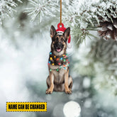 Maxcorners Personalized German Shepherd Dog Christmas Ornament, Dog Christmas Lights
2D Flat LM2511