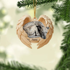 Maxcorners Personalized Sleeping Greyhound Dog Christmas Ornament, Dog Angel Wings
2D Flat LM2511