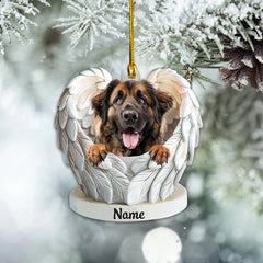 Maxcorners Personalized Leonberger Dog Angel Wings Ornament, Leonberger Christmas Ornament
2D Flat LM2511