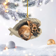 Maxcorners Personalized Sleeping German Shepherd Dog Christmas Ornament, Dog Angel Wings
2D Flat LM2511