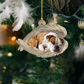 Maxcorners Personalized Sleeping American Bulldog Christmas Ornament, Dog Angel Wings2
2D Flat LM2511