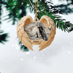 Maxcorners Personalized Sleeping Greyhound Dog Christmas Ornament, Dog Angel Wings
2D Flat LM2511