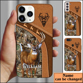 Maxcorners White-Tailed Deer Hunting Personalized Name Phone Case LM1012