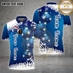 Maxcorners Bowling Snowflake Christmas Multioptions Personalized Name, Team Name 3D Shirt