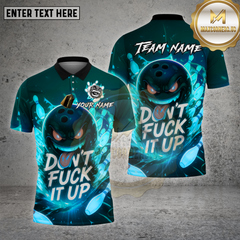Maxcorners Bowling Shirt Evil Bowling Ball Multioptions Personalized Name, Team Name Unisex 3D Shirt (4 Colors)