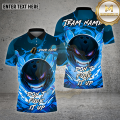 Maxcorners Bowling Shirt Angry Flame Multioptions Personalized Name, Team Name Unisex 3D Shirt (4 Colors)