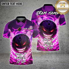 Maxcorners Bowling Shirt Angry Flame Multioptions Personalized Name, Team Name Unisex 3D Shirt (4 Colors)