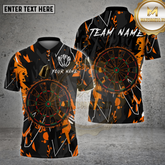Maxcorners Darts Shirt Paint Graffiti Dartboard Multioptions Personalized Name, Team Name Unisex 3D Shirt (4 Colors)