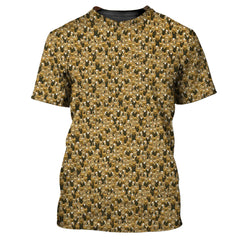 Maxcorners French Bulldog Golf Shirt, Funny Dog Golf Shirt For Men, Pattern Golf Shirt For Golfers