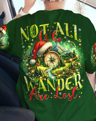 Maxcorners Not All Who Wander Are Lost Christmas All Over Print LM2101