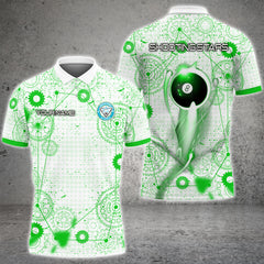 Maxcorners Billiards 8 Ball Gear Personalized Name 3D Shirt For Steven Hall