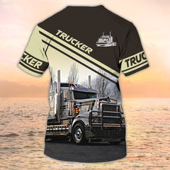 Maxcorners Big Truck T Shirts, Truck Driver Personalized T-Shirt