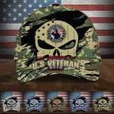 Maxcorners Colorful Puniskull Multiservice U.S Veteran Cap