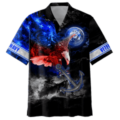 Maxcorners US Veteran - All Over Printed U.S Navy Galaxy Unisex Shirts