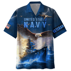 Maxcorners US Veteran - Eagle Us Navy Veteran 3D All Over Printed Unisex Shirts