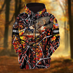 Maxcorners Personalized Name Premium Hunting Hoodie 3D