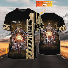 Maxcorners Custom Name Ride Or Die Shirt 3D All Over Print Shirts