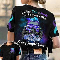 Maxcorners Jeep Car 3D Purple PT - Shirts